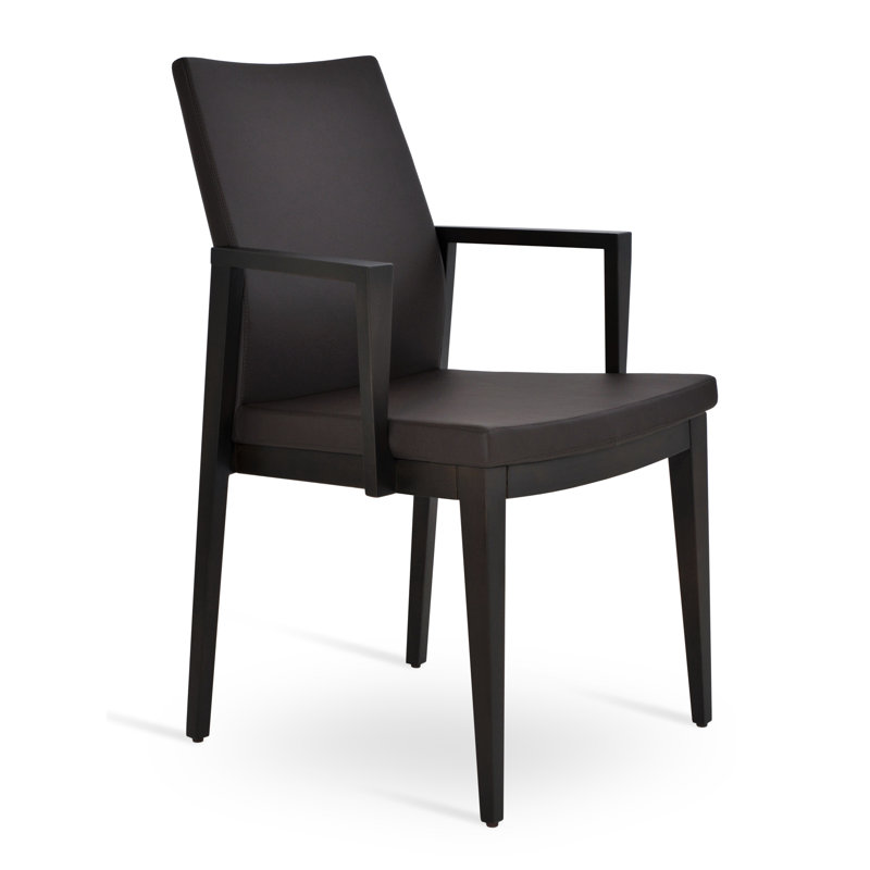 Pasha Wood Arm Chair, Brown PPM, Wenge