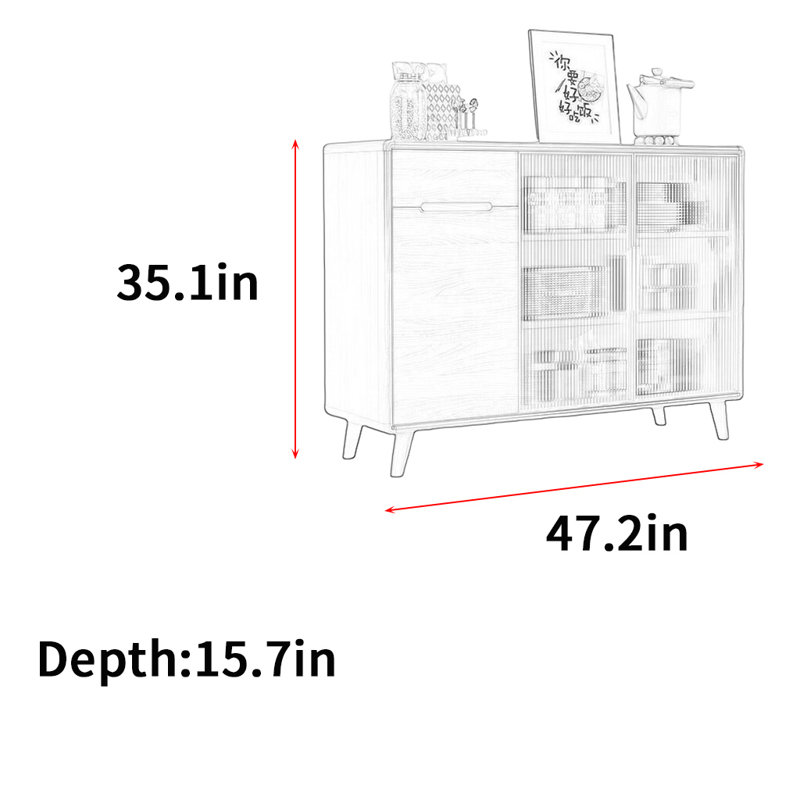 Searcy, 35.1" H x 47.2" W x 15.7" D