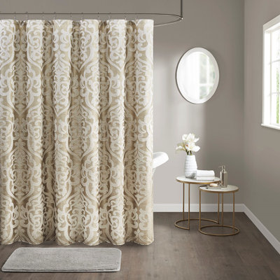 Pineda Damask Jacquard Shower Curtain