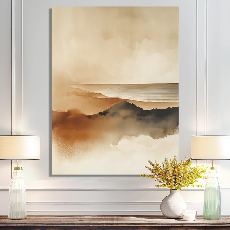 Indria - Abstrait moderne transitionnel en métal, impression sur métal moderne, L 16 po x H 32 po