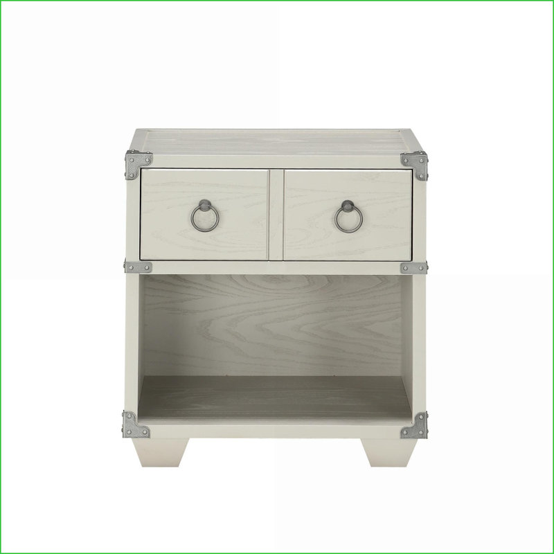 Table de chevet industrielle avec 1 tiroir pour la chambre Orharmon