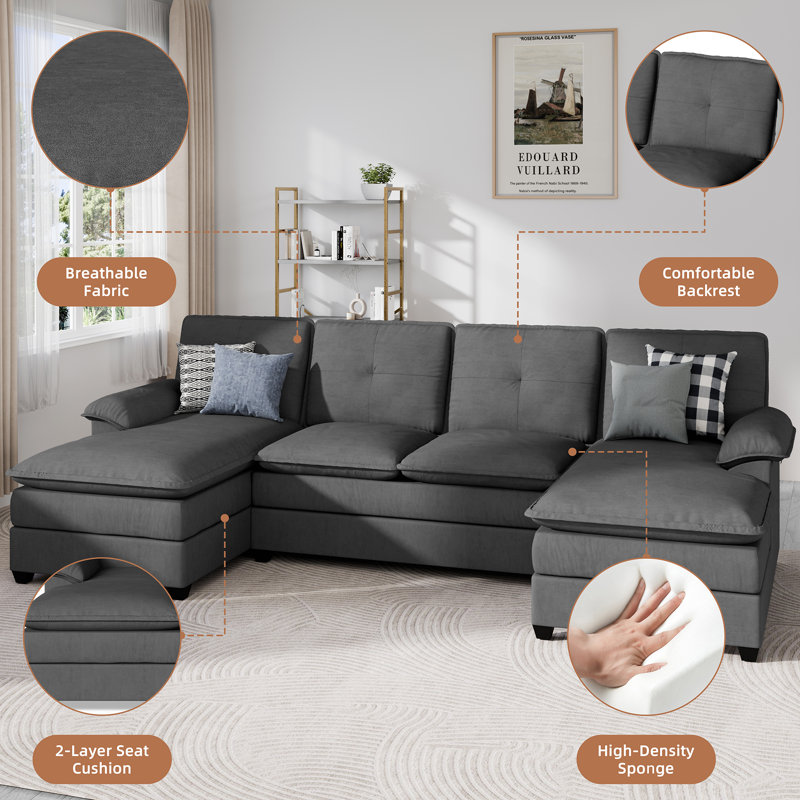Rezarta 3-Piece Upholstered Sectional