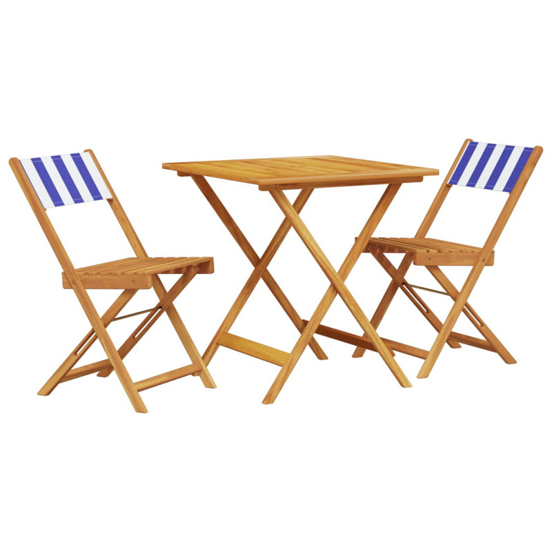 Cordero 2 - Person Wood Patio Dining Set with Square Table