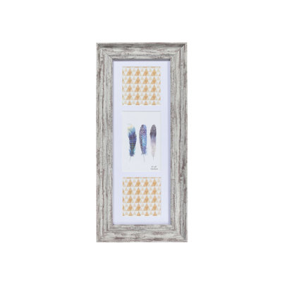 Ravinia Gray Matte Picture Frame with Mat