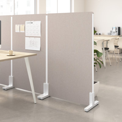Paravent autoportant Bush Business Furniture, cloison de bureau debout avec panneau d'insonorisation acoustique