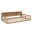 Lit au sol avec armoires de rangement et ports USB-1060748375