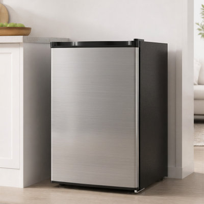 2.4 Cu.ft Upright Freezer With 7 Temp Control, 360° Deep Freezing & Reversible Door，garage Ready  Freezer With Leveling Legs, Black