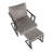Montreal Faux Leather Accent Chair with Ottoman-952747650