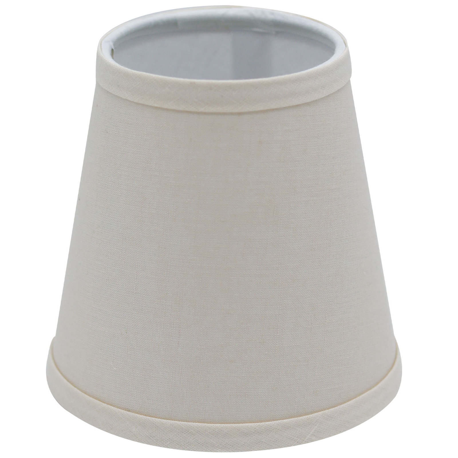  Empire Sconce Hardback Lampshade With Flame Clip Fitter, Vanilla