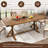 Dariusz Farmhouse Dining Table, Kitchen Rectangular Large Rustic Dinner Table, Adjustable Leg For Dining Living Room-15773194-14021329-14021331