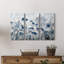 Indigo Inky - peinture sur toile tendue 3 pièces-2101214895