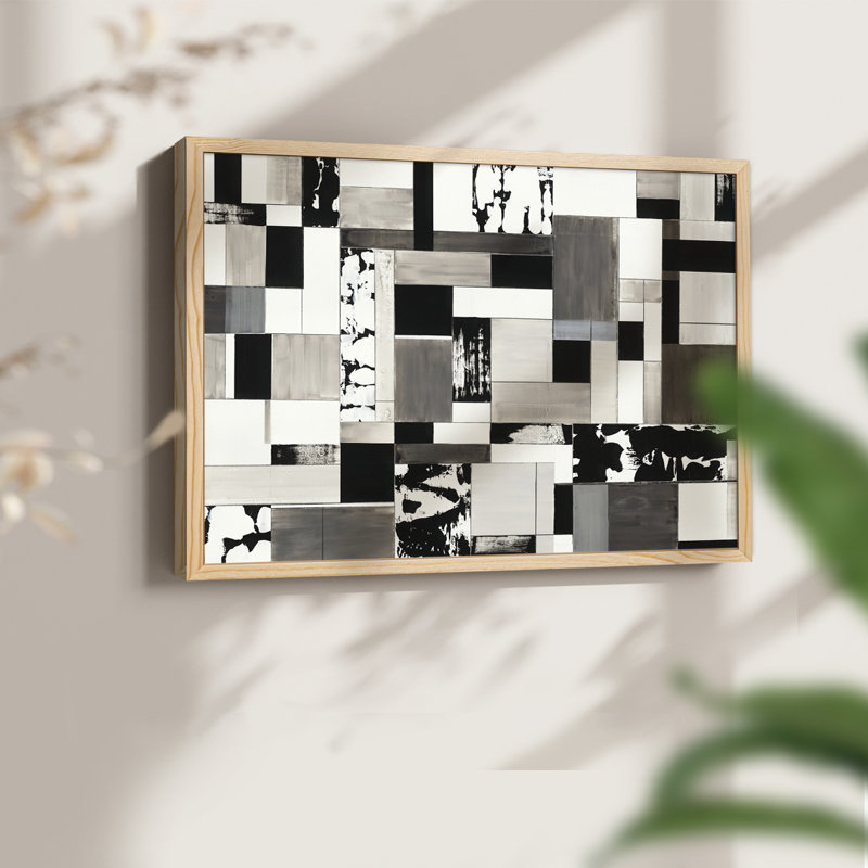 Rectangularity -Framed Print - Restickable, Natural, 11" H x 14" W