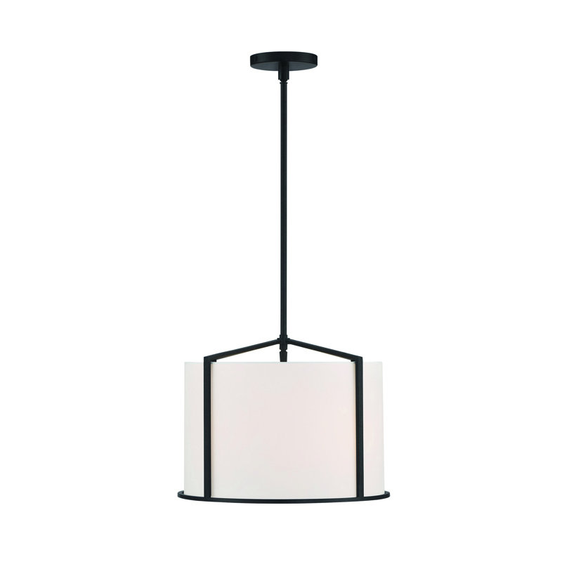 Luminaire suspendu tambour à 4 lumières Pasadena