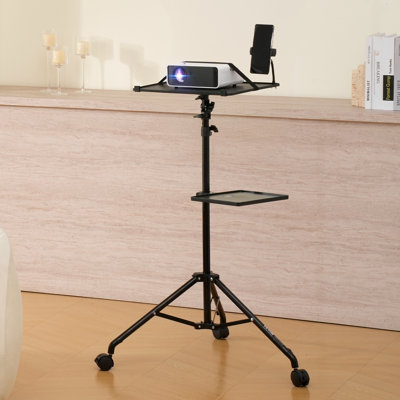 Projector Stand with Wheels Laptop Stand Tripod Height from 31.3 to 67.3"