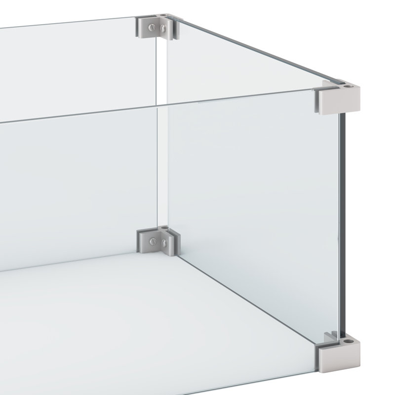 Pare-flammes rectangulaire Olney (verre)
