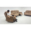 Fauteuil inclinable électrique Hudson en tissu chenille avec port de chargement USB et de type C-779415629