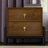 Lillemor Solid Wood Nightstand Walnut Black
