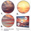 «Yellow and Pink Sunset In The Sky I - Sky», art mural 4 pièces-735259914