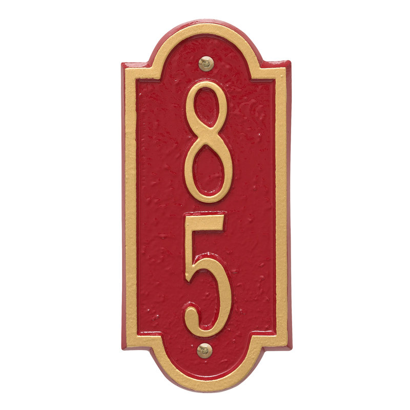 Mini plaque d'adresse murale personnalisée sur 2 lignes Hagen
