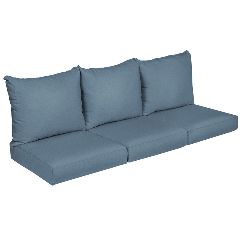 Coussin de siège / dossier d'extérieur Sunbrella, L 23 po x P 23,5 po, Sunbrella - Spectrum denim