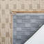 Eloi Rectangle Checkered Machine Woven Jute/Sisal/Cotton Area Rug in Natural/Ivory-2014014972