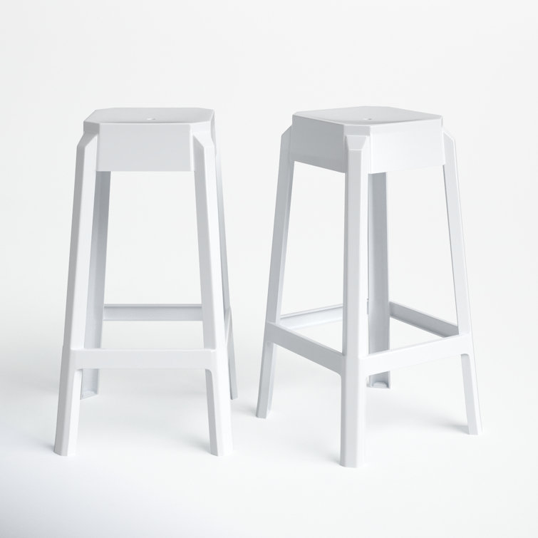 Borum 25.5'' Backless Outdoor Bar Stool