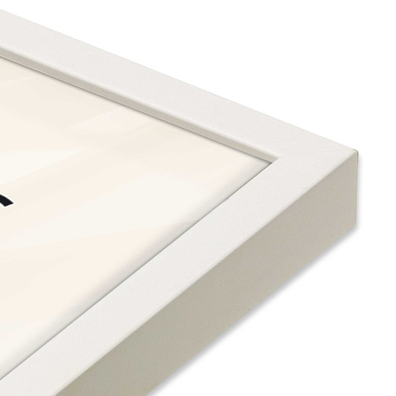 Cercles de Bauhaus rétro, Cadre simple blanc opaque, H 15 po x l 12 po