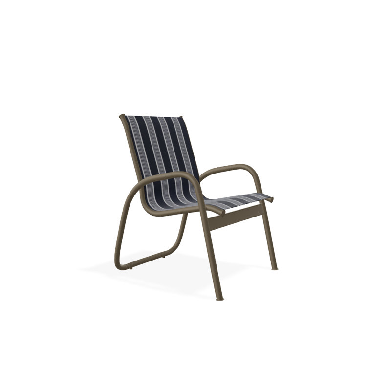 Fauteuil de patio Gardenella, Bois de plage texturé, Nuit