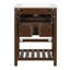Meuble-lavabo de 24 po avec lavabo intégré en céramique, meuble-lavabo à 1 tiroir profond, 1 tiroir basculant et meuble-lavabo simple pour les petites et moyennes toilettes-1769600588