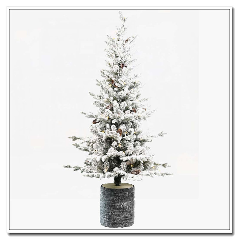 Arbre de Noël 4,5 pi avec base en pot