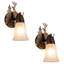 Applique murale bronze (ensemble de 2)