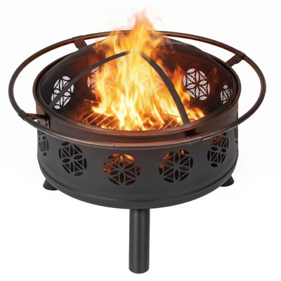 Patio 30 in. Round Steel Fire Pit