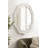Wooden Wavy Circular Wall Mirror