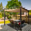 Pergola en aluminium avec auvent rétractable-90613900-90613905