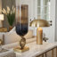 Vase de table Zivah doré / brun foncé-1544253995