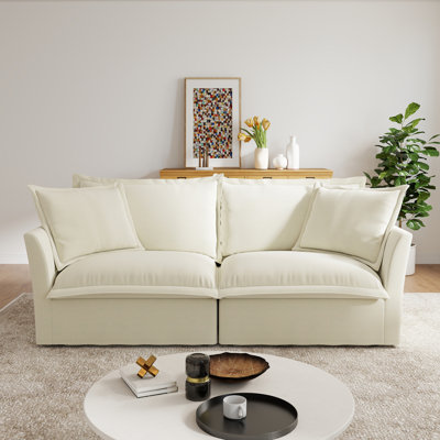 83.4'' Chenille Deep Seat Upholstered Sofa
