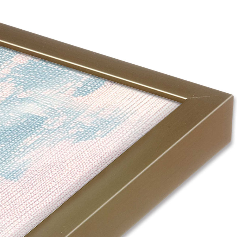 «Bridging Hues», impression encadrée sur papier par Azure Artisanal Studio, Or brossé, H 15,25 po x l 12,25 po x P 1,25 po
