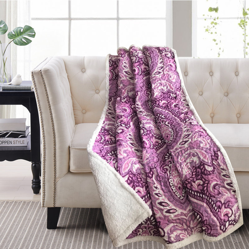Jeté Felicity, Motif damas mauve