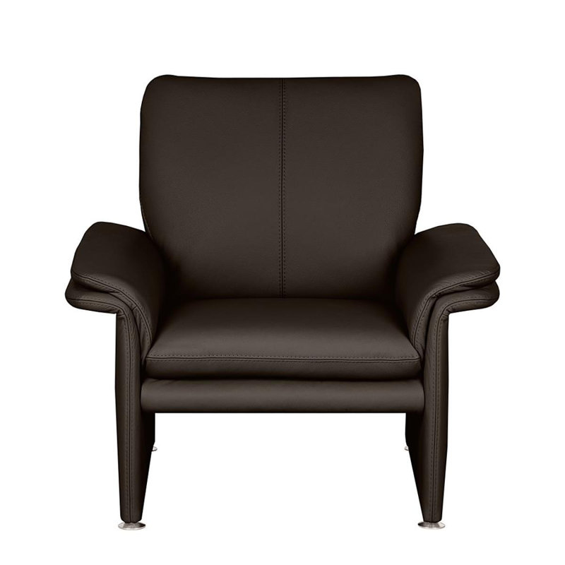 Edelwald Upholstered Armchair, Dark Brown