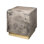 Cube Vellum Side Table, Warm Grey