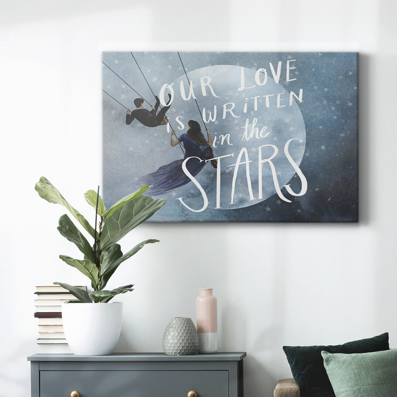 Toile tendue A-Gallery de la collection Celestial Love, H 12 po x l 18 po