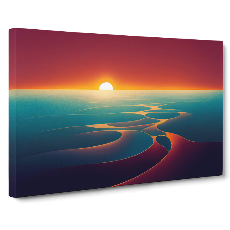 Angelical Seascape At Sunset - Wrapped Canvas, 40cm H x 60cm W x 3cm D