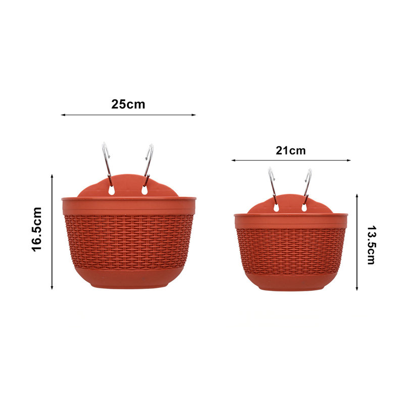 Pot de fleurs, trou de drain décoratif, résistant à la chute et à la décoloration