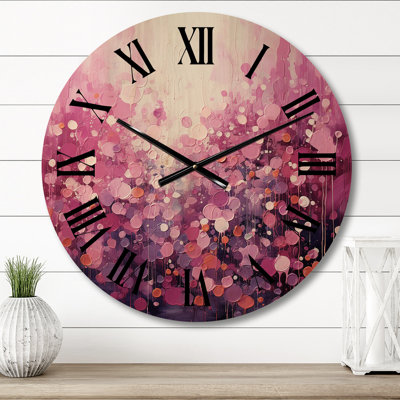 Olivarria Solid Wood Wall Clock