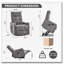 Fauteuil inclinable Power Lift avec massage et chaleur pour personnes âgées, mécanisme de mouvement robuste et une clé USB pour la recharge-1922205434