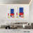 Geometric Mondrian II Multi Piece Canvas Print-92833404