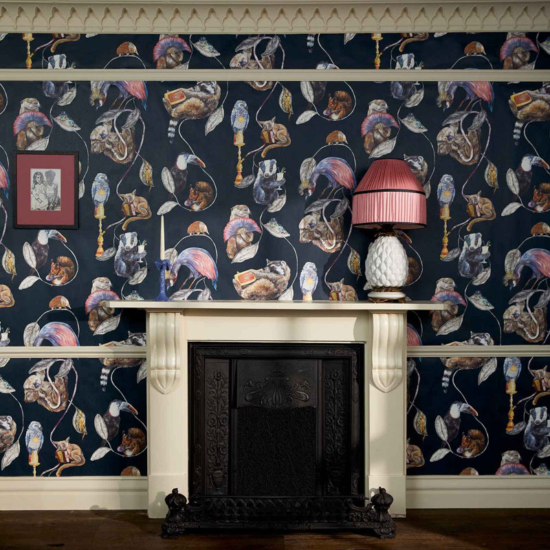 HACKNEY EMPIRE Wallpaper - Midnight 9'10" - full height wallpaper