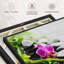 "Pierres de basalte et impression sur toile orchidée"-1741632025