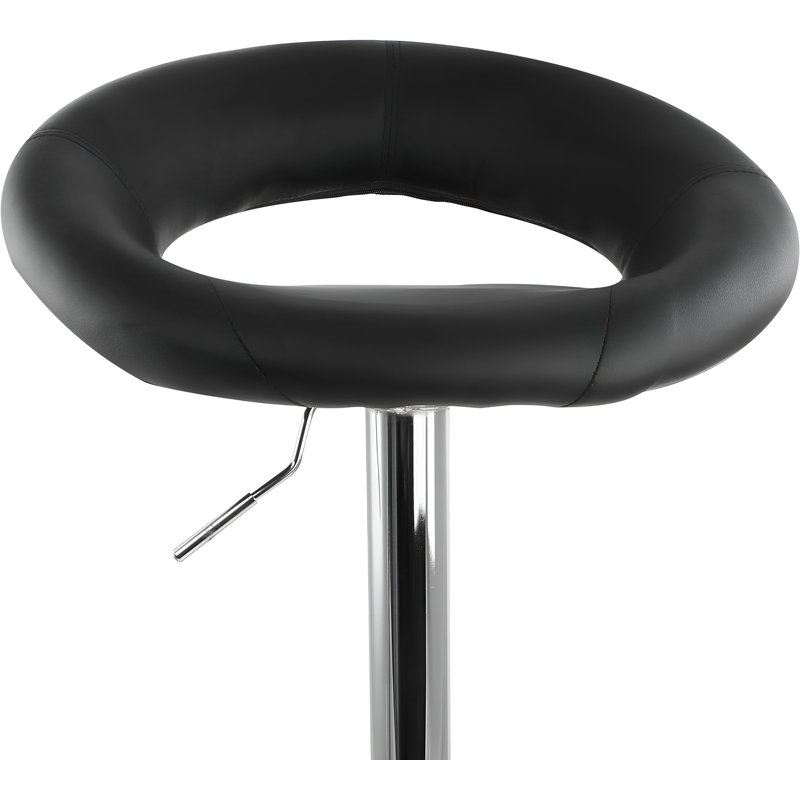 Tabouret pivotant à hauteur réglable William, Noir