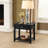 Black End Table With Bottom Shelf